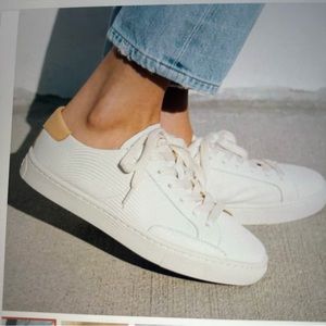 Anthropologie Soludos Ibiza white leather sneakers 8.5